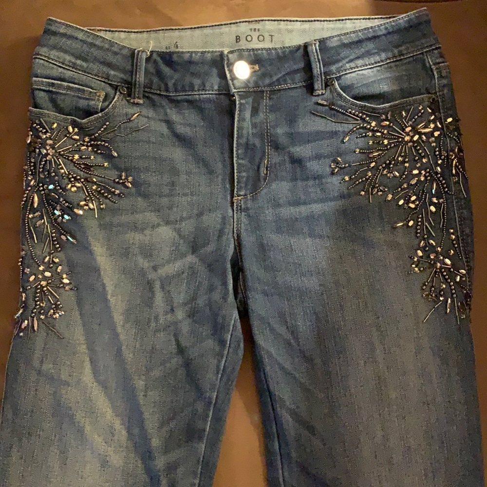 White House Black Market bling jeans